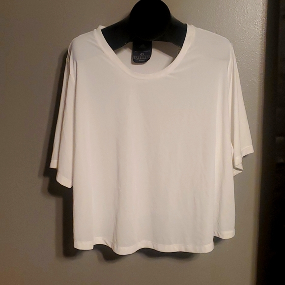 adidas Tops - ADIDAS WHITE 4X WHITE MESH SHORT SLEEVE CROP TOP